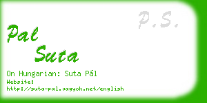 pal suta business card